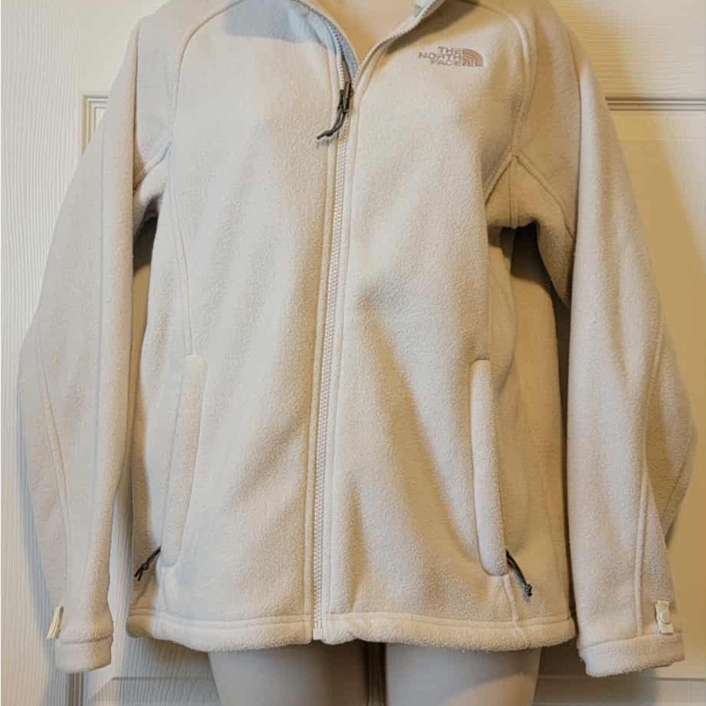 The North Face Women's Off-White Fleece Jacket (sz - med)